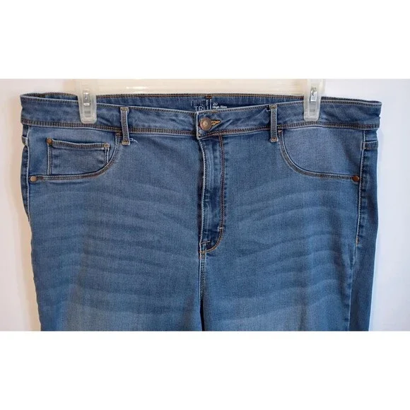 Time & Tru Core Jegging Womens Jeans High Rise Skinny SZ XXL (20) Blue Pull On - Picture 5 of 12